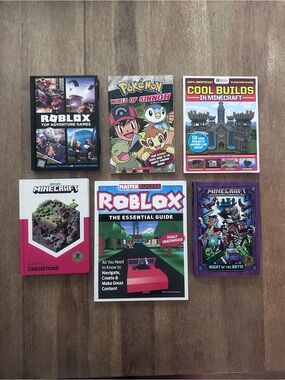 Pokémon Minecraft Roblox Children’s Book Bundle Gaming Activity Books for Kids